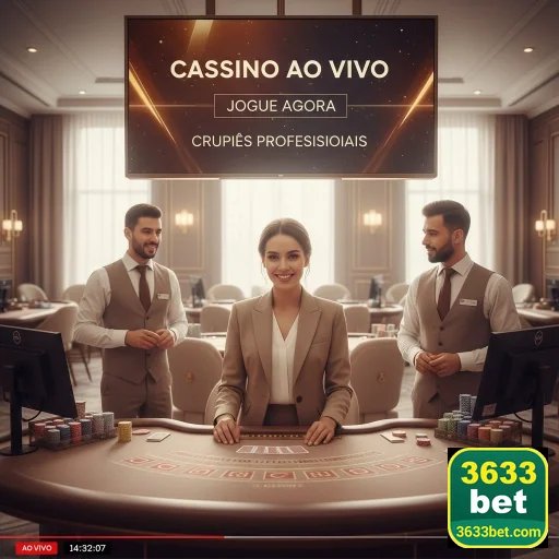 Crupies profissionais em ação no cassino ao vivo da 3633bet.