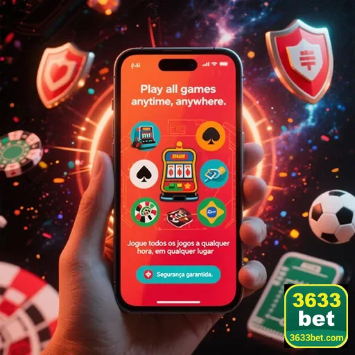 Usuário apostando em celular em qualquer lugar